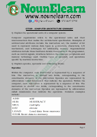 CIT309 COMPUTER ARCHITECTURE SUMMARY.pdf